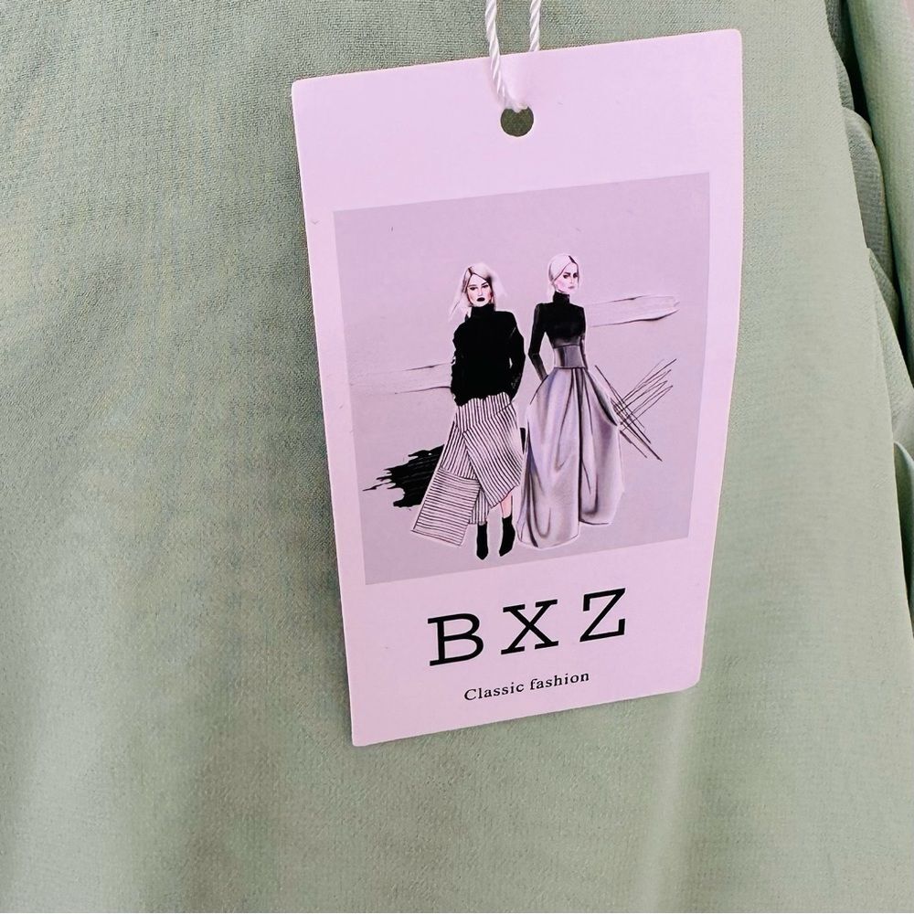 Source Unknown Mint Green Asymmetrical Dress - image 14